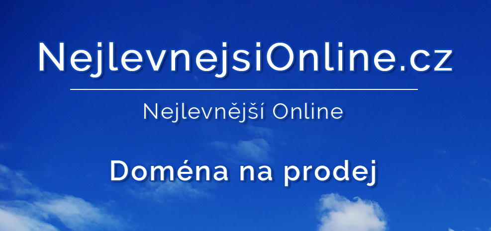 NejlevnejsiOnline.cz - Nejlevnější Online - doména na prodej